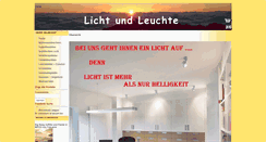 Desktop Screenshot of lichtundleuchte.de